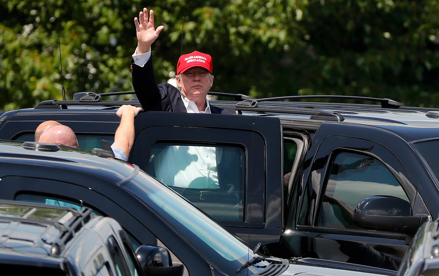 Trump in a Car MAGA