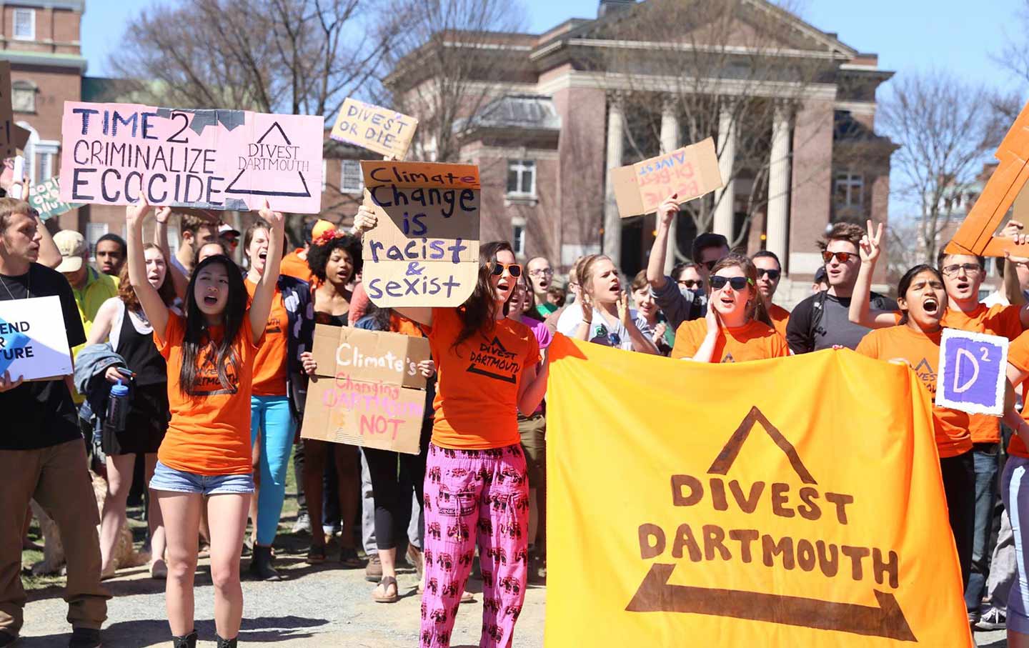 Climate change protest