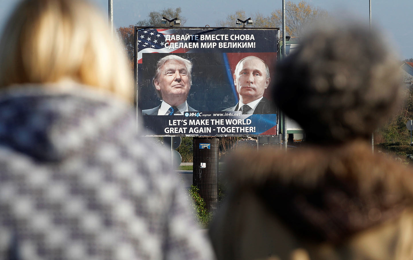 Putin Trump billboard