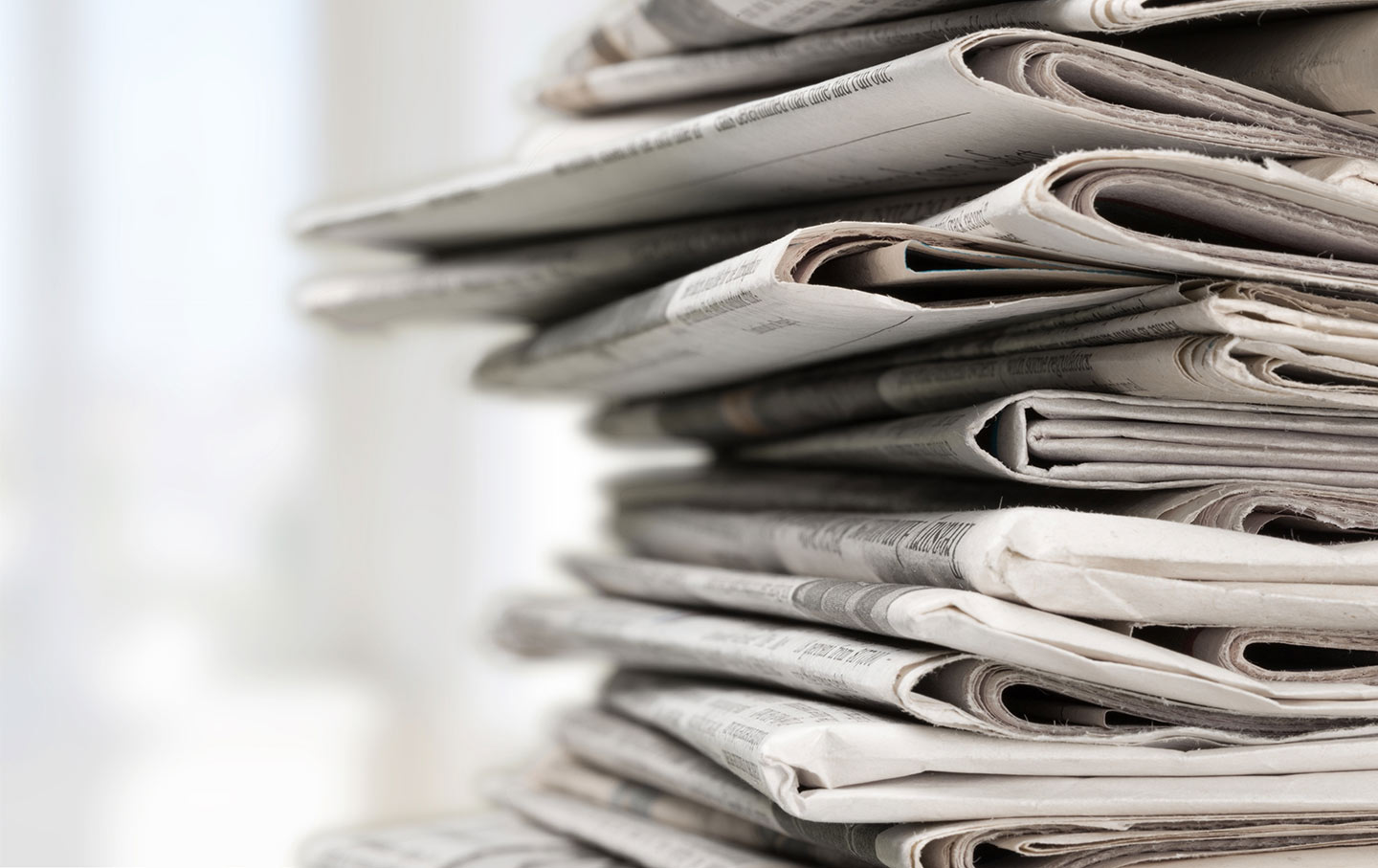 Stack of newspapers