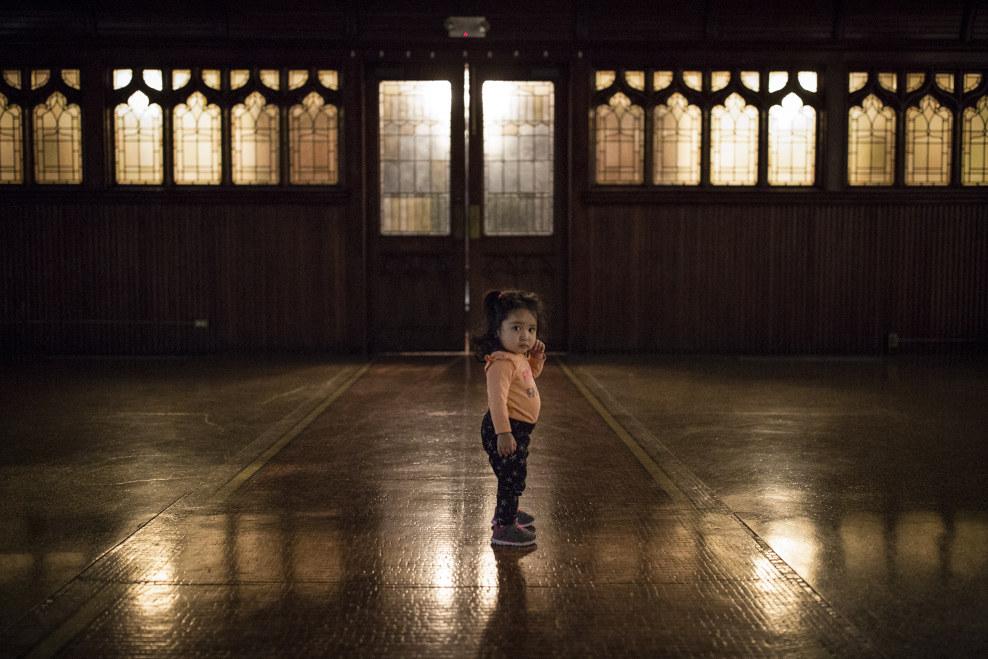 Camila Guadalupe walks through her cavernous new home.