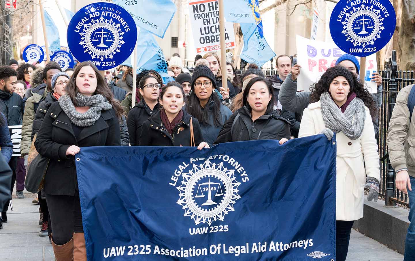 Legal Aid rally against ICE