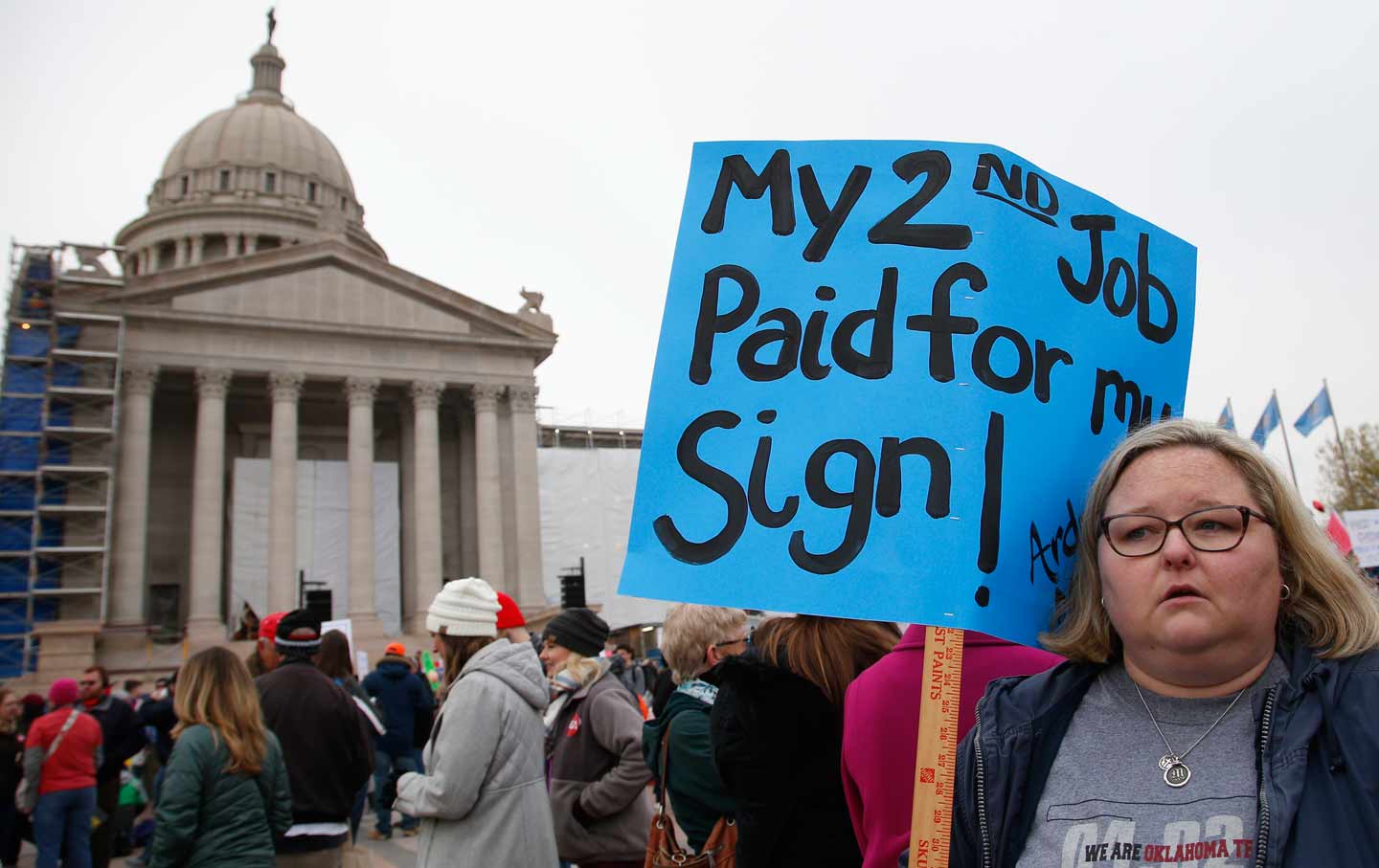 Oklahoma Teachers Strike for a 4th Day to Protest Rock-Bottom Education Funding