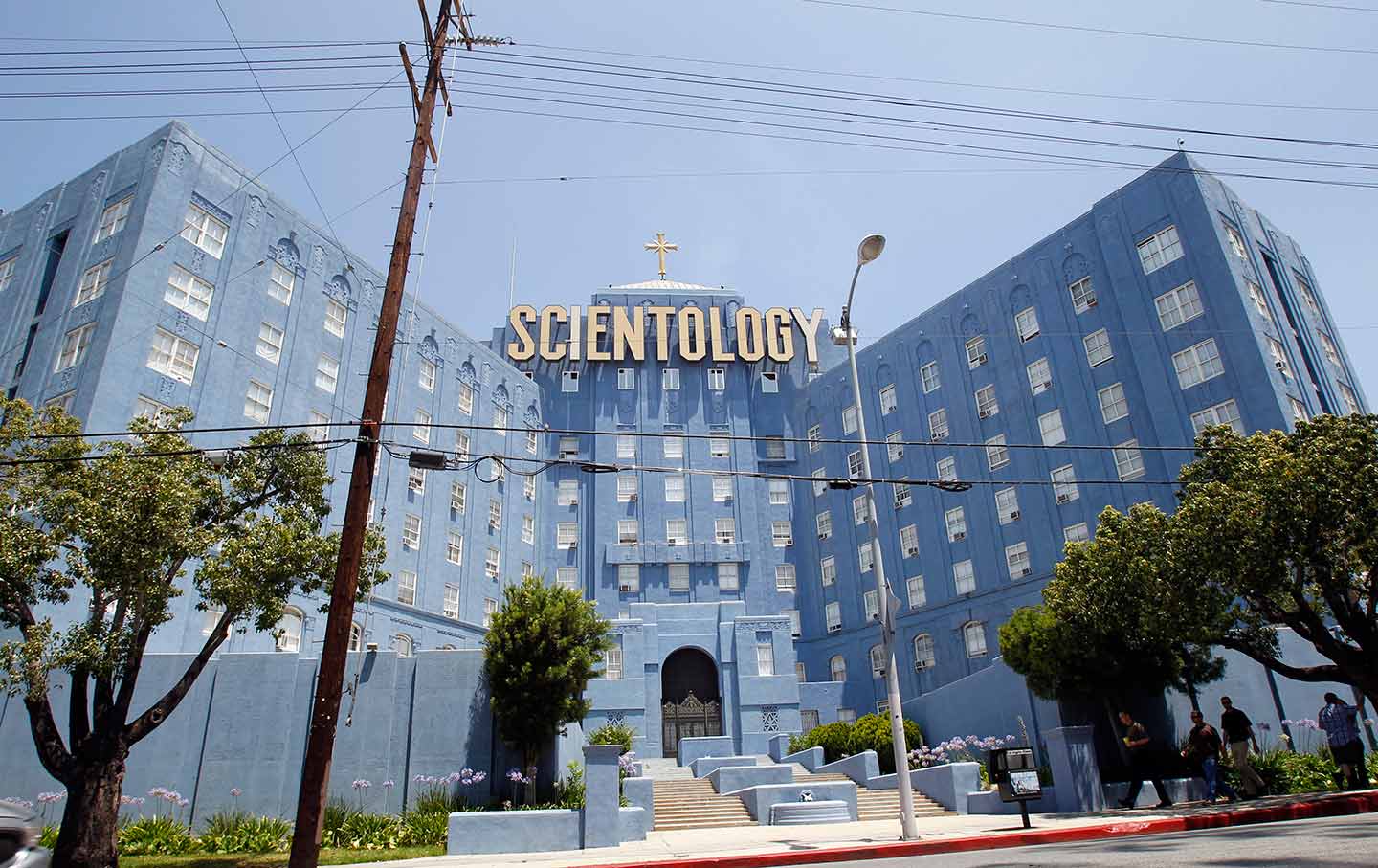 Blue Scientology building LA