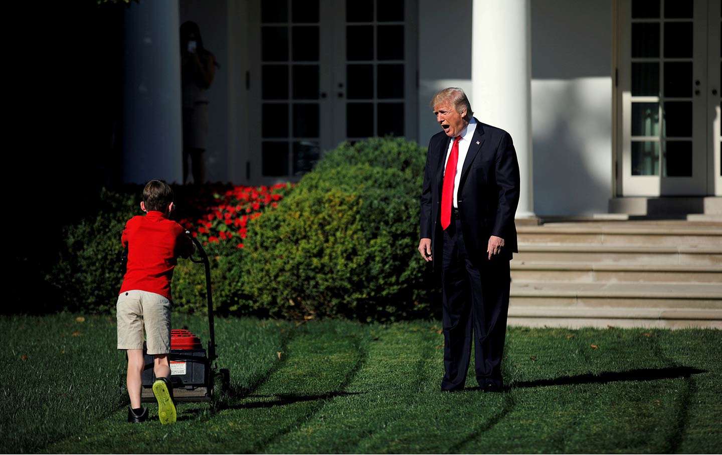 Donald Trump shouting at 11-year-old boy