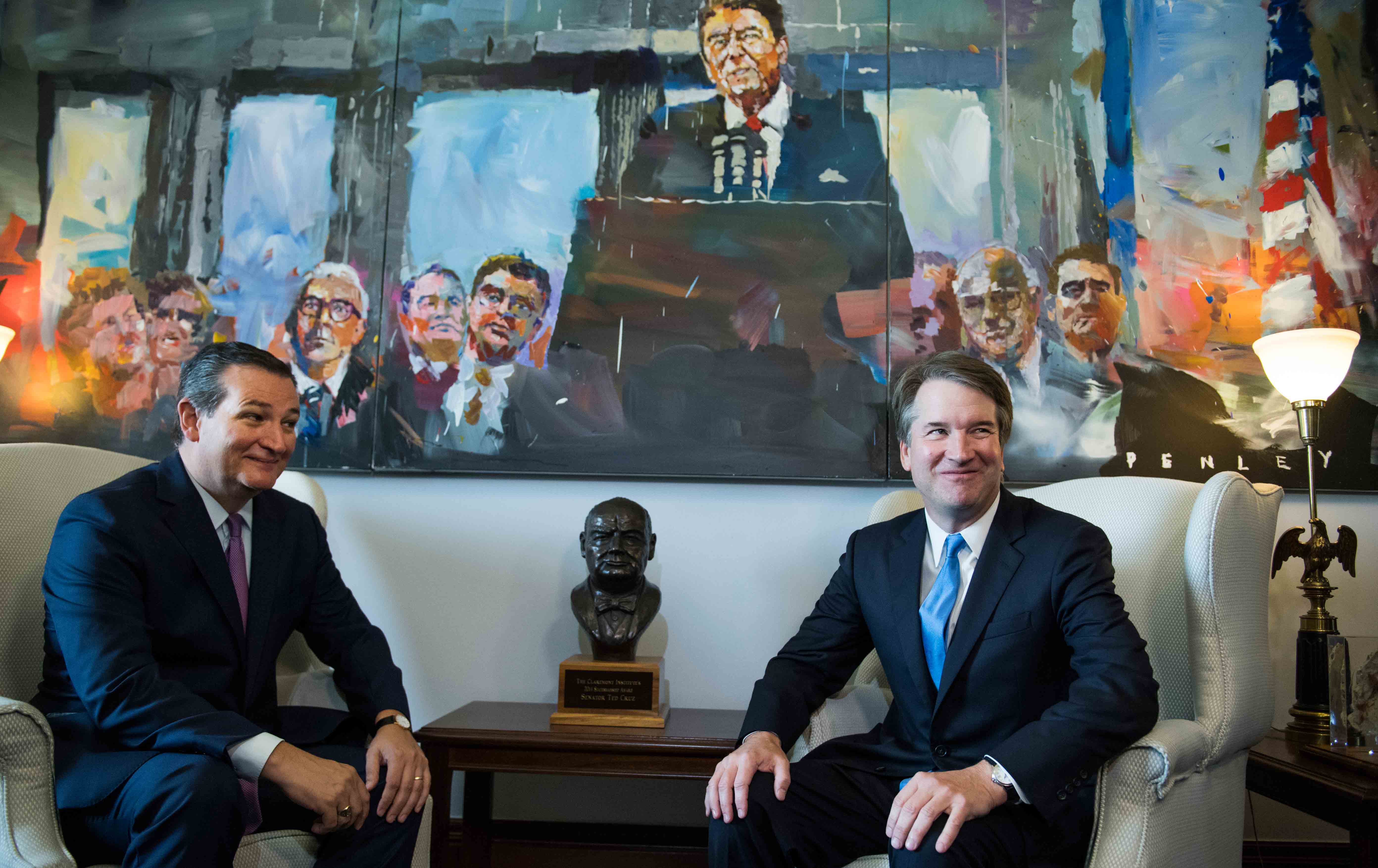 Brett Kavanaugh with Ted Cruz