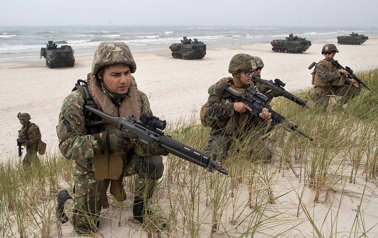 Marines at a NATO Exercise in Lithuania