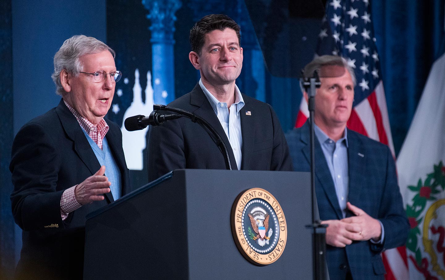 Mitch McConnell, Paul Ryan, and Kevin McCarthy