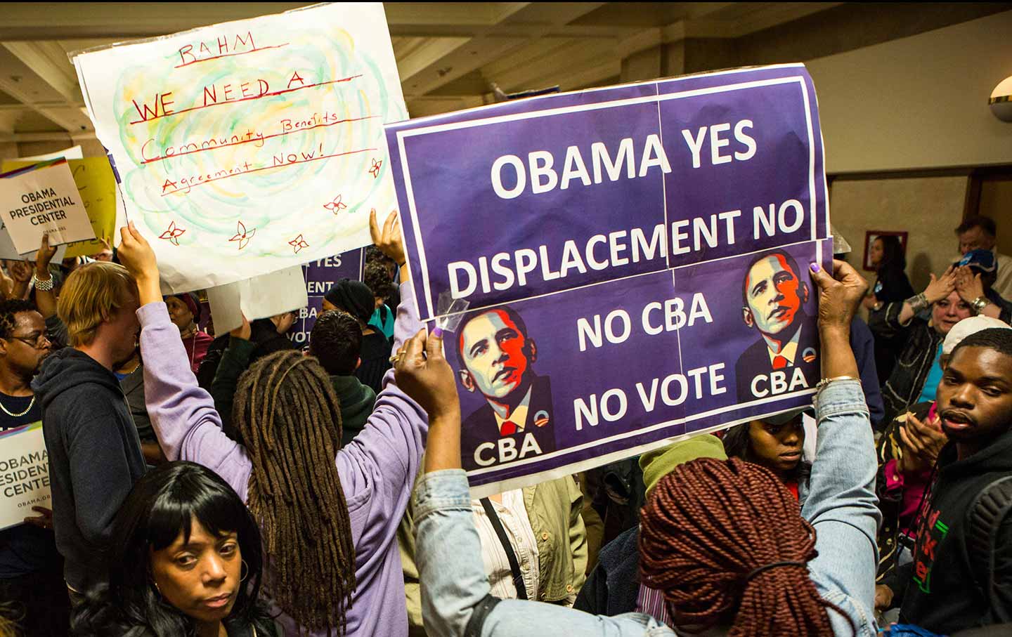 Obama Center Protests