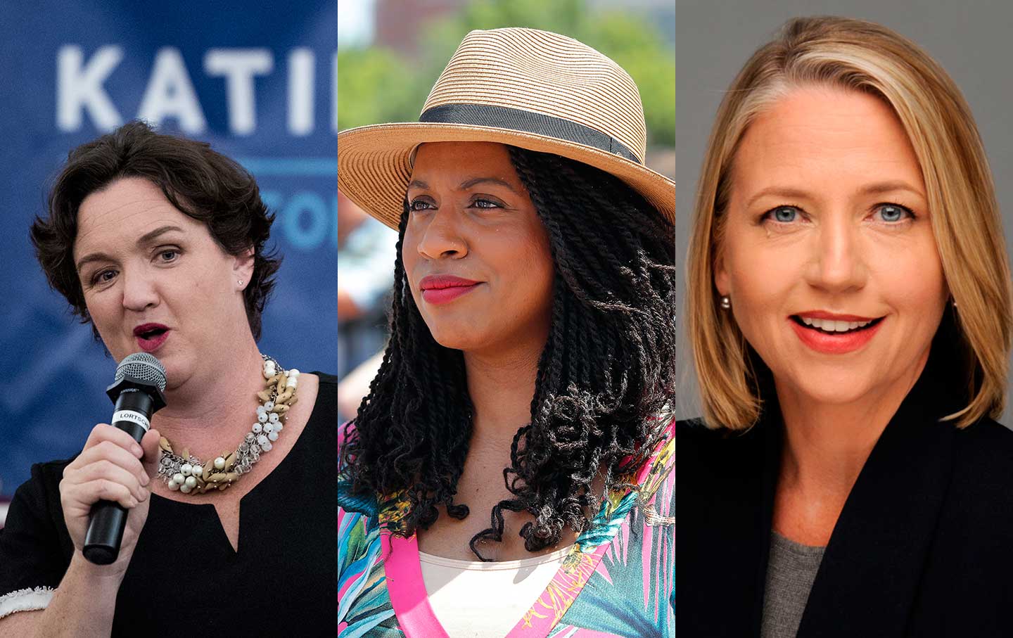 Katie Porter, Ayanna Pressley, and Mary Barzee Flores.
