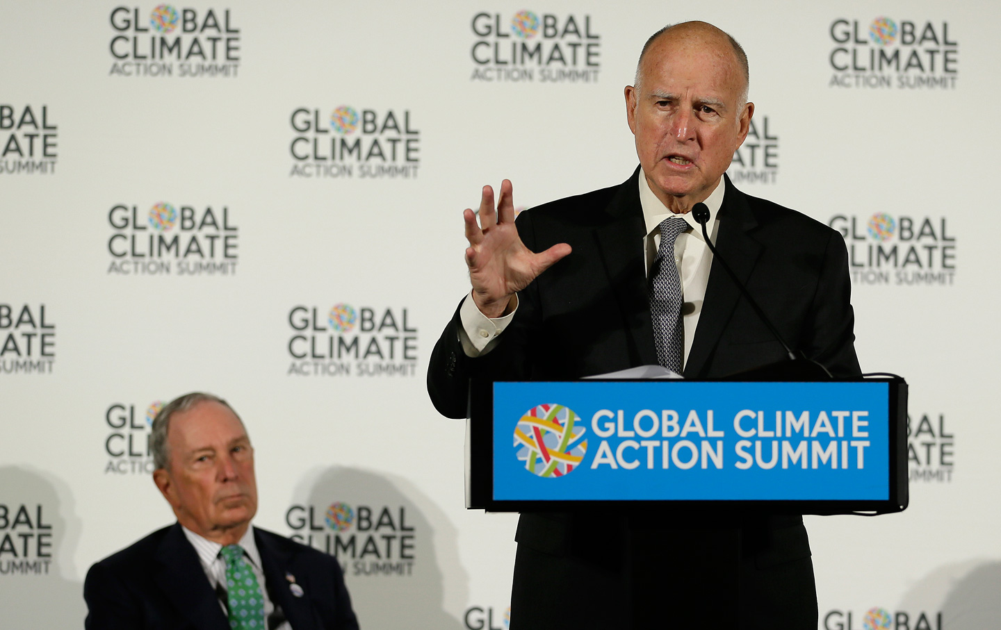 At the Global Climate Action Summit, Brown and Bloomberg Make Bold New Pledges