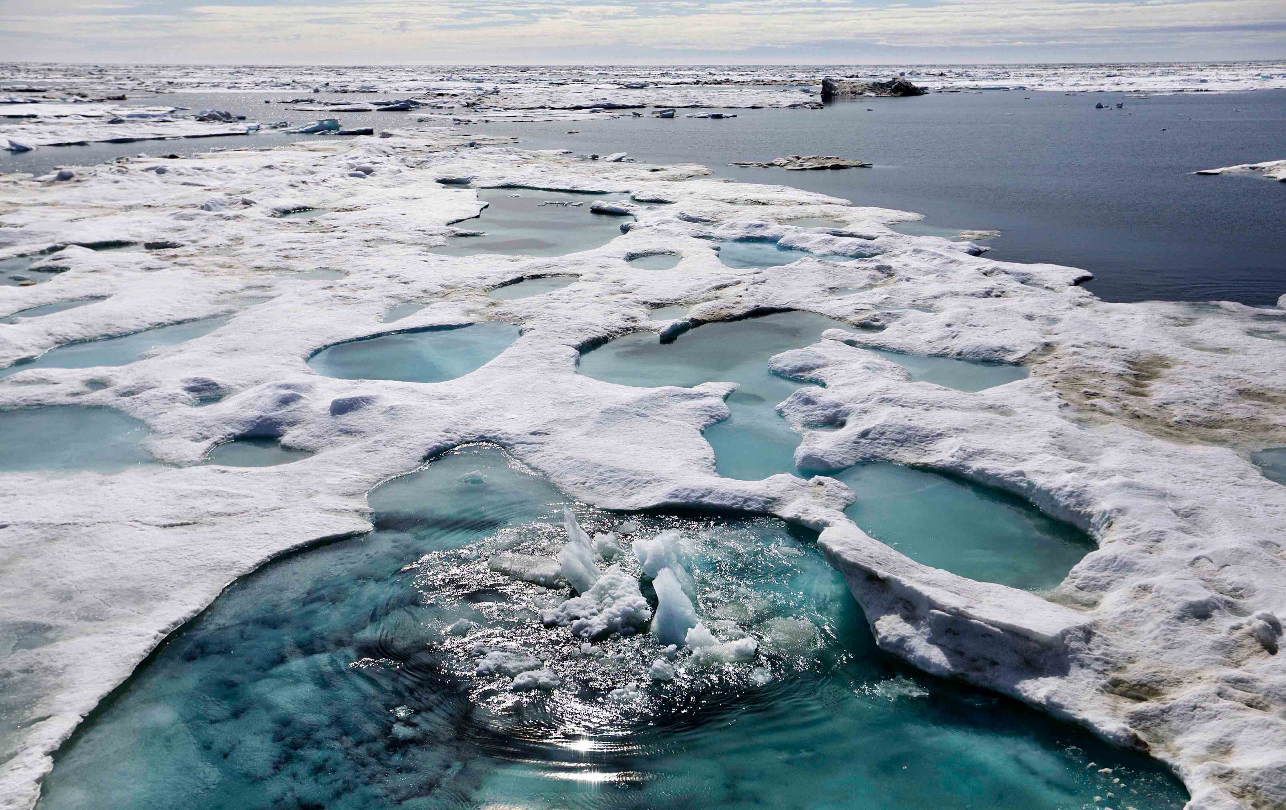 Broken Ice Caps in Alaska