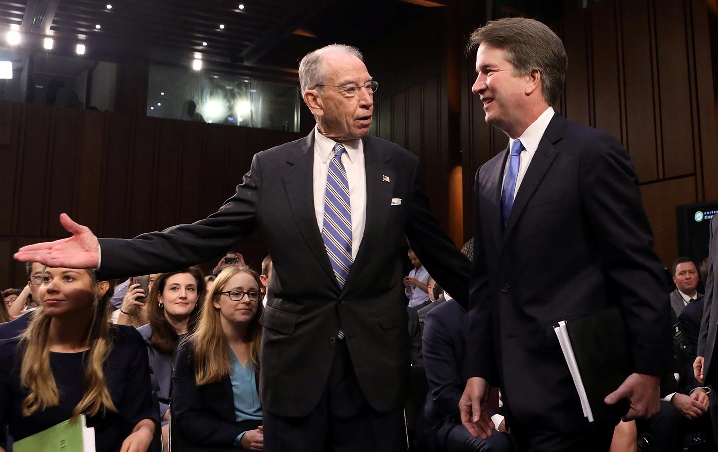 Chuck Grassley and Brett Kavanaugh