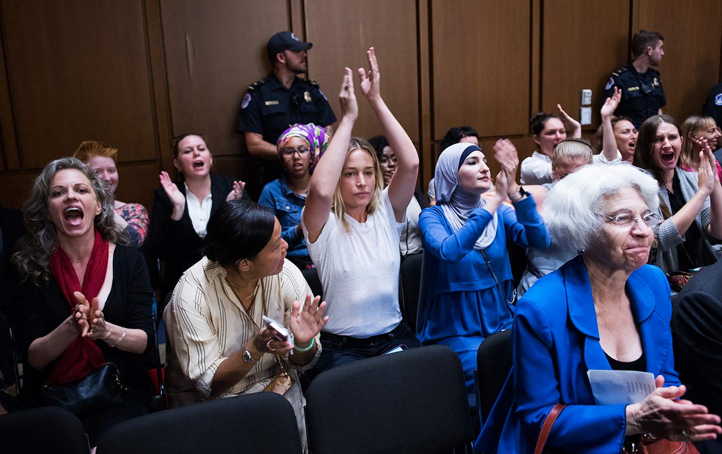 Kavanaugh hearing protests