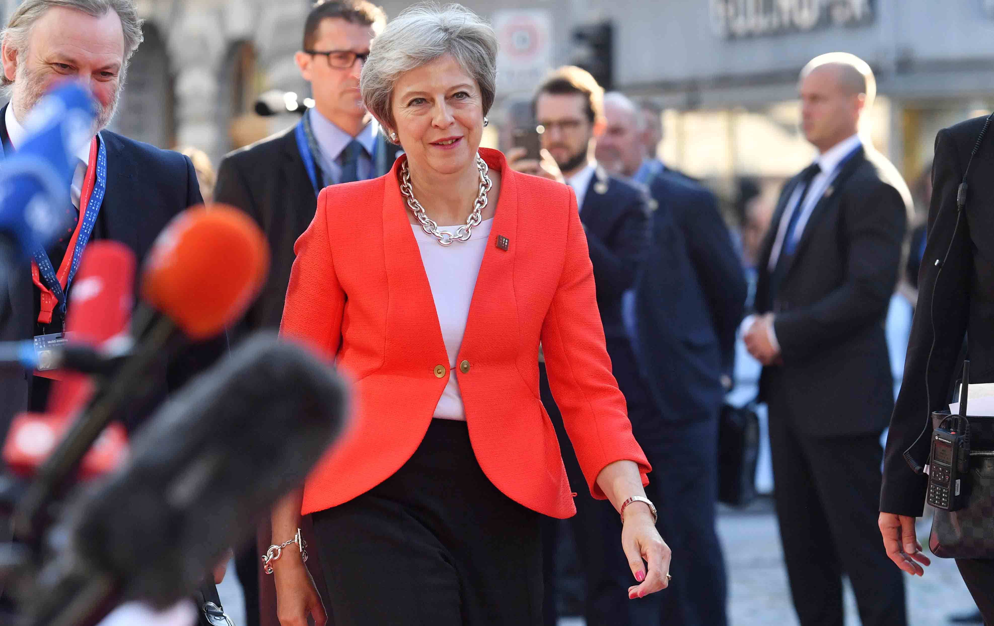 Theresa May at the EU Summit