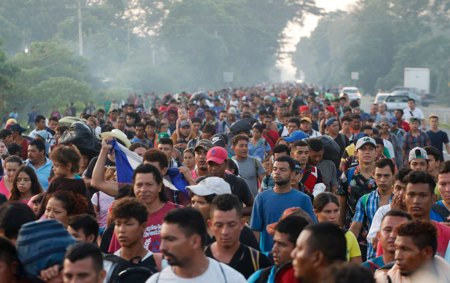 Central Americans seeking asylum status