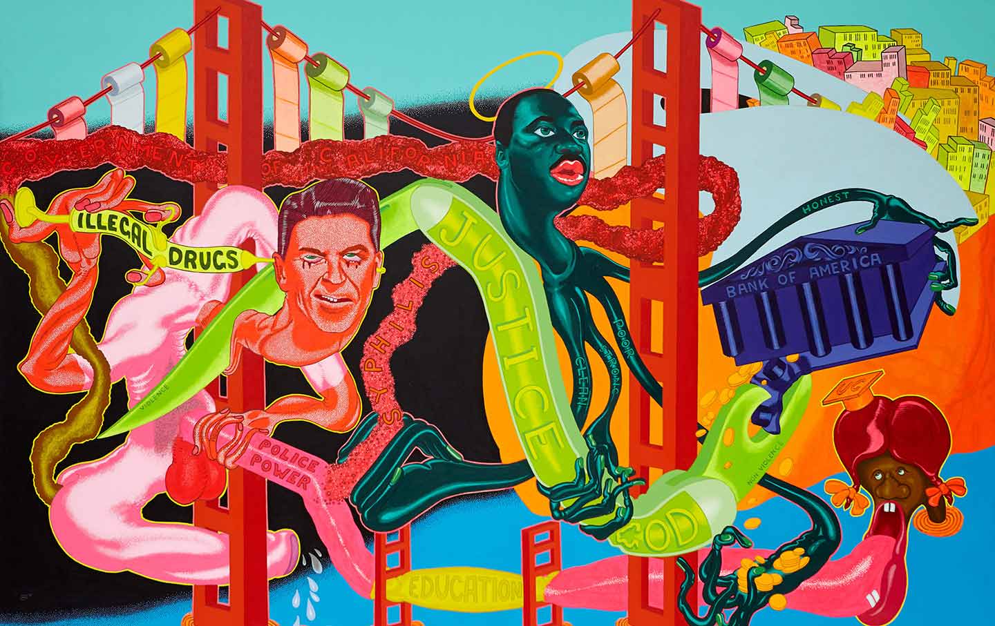 Peter Saul painting