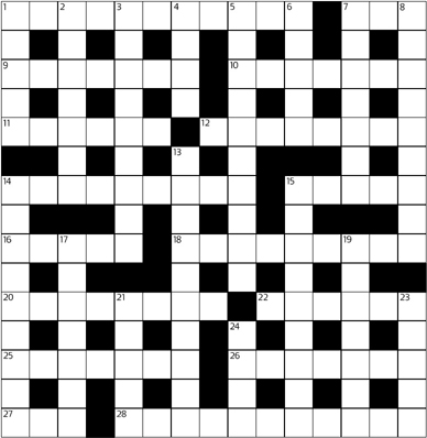 tiny crack crossword