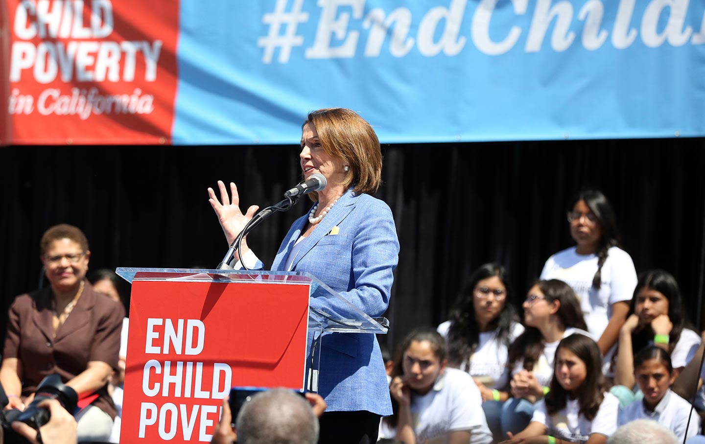 Pelosi Poverty Rally