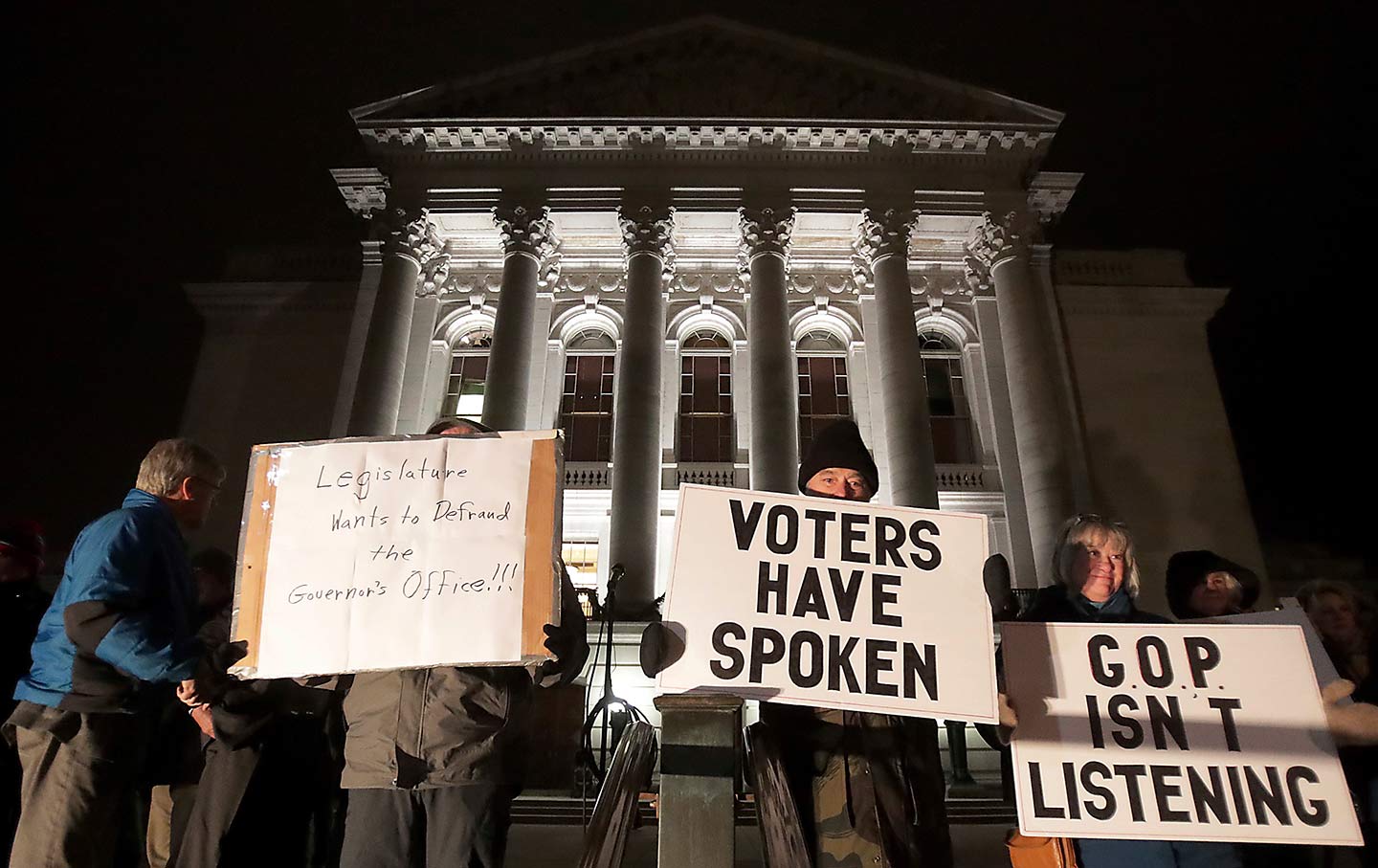 Madison WI GOP protest