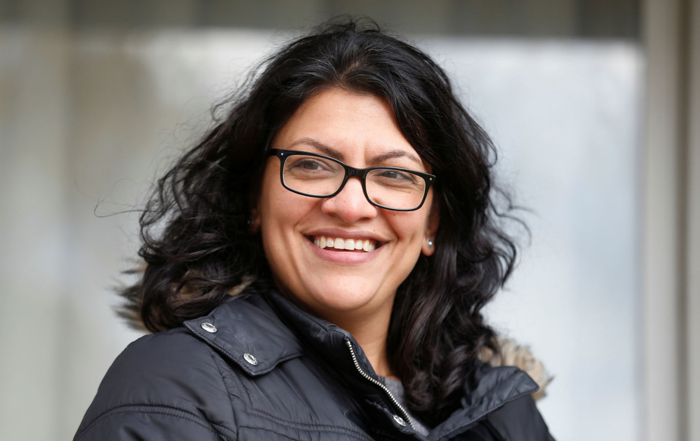 Rashida Tlaib canvasses a neighborhood