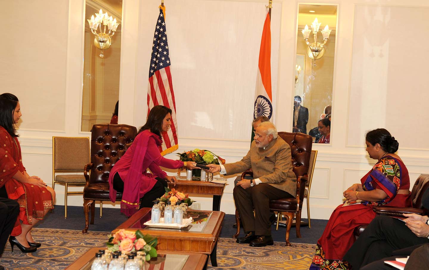 Tulsi Gabbard with Modi