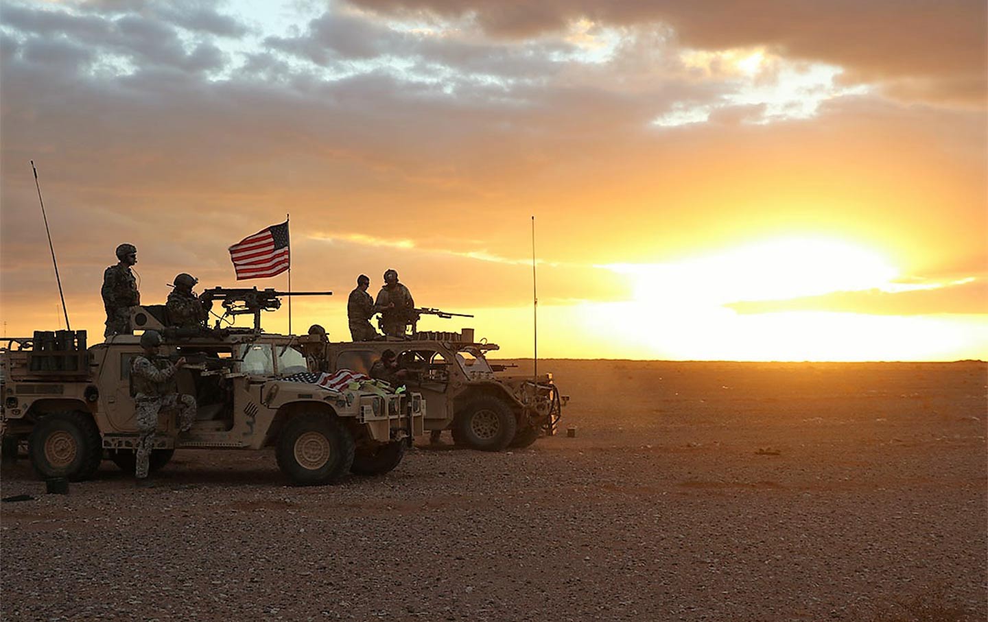 US special forces group conducting weapons training