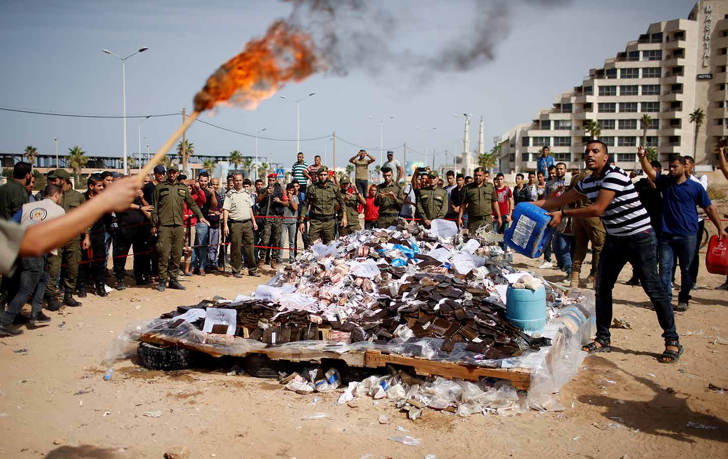 Gaza Drugs Burn