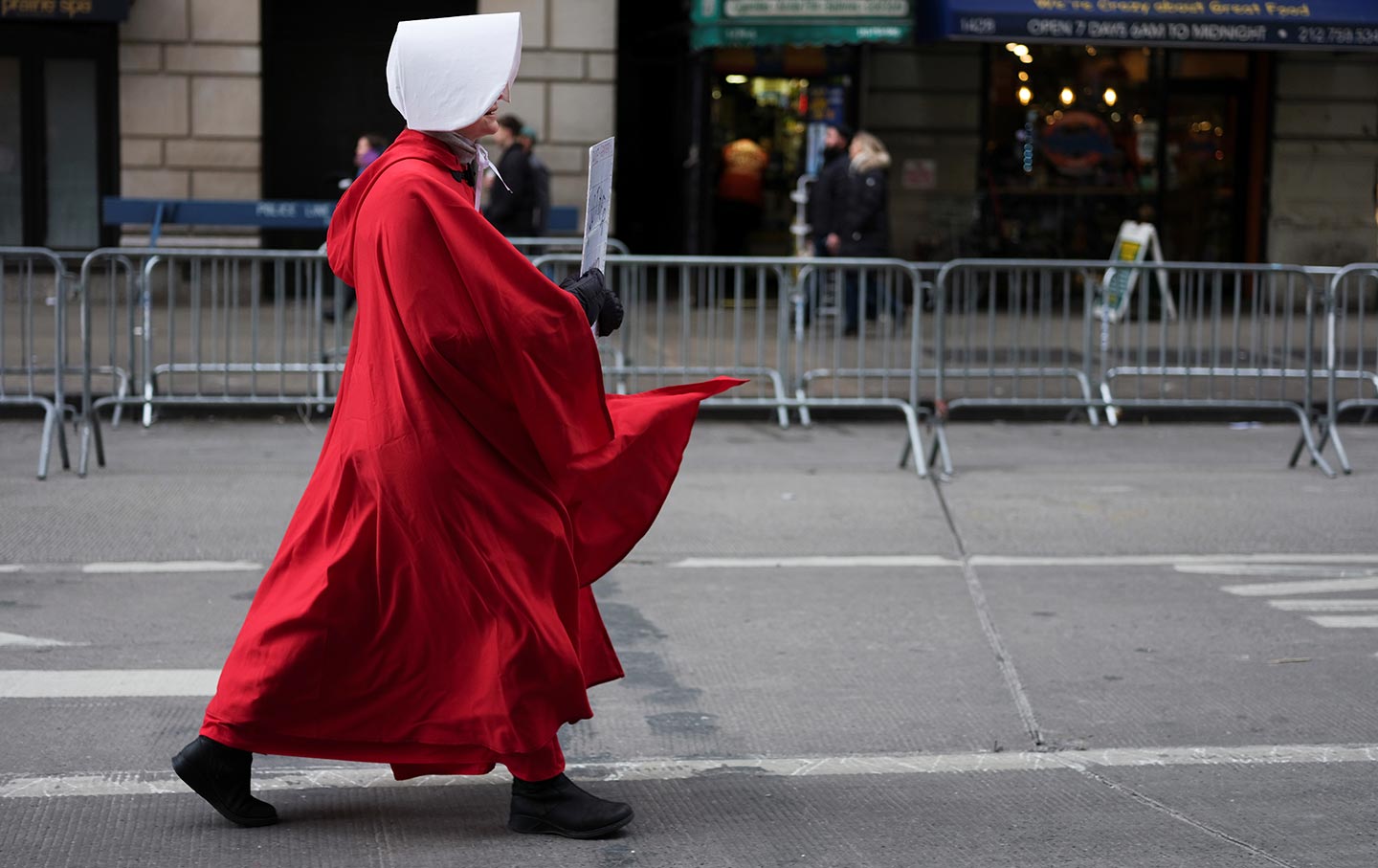 Marcher at the Women's March