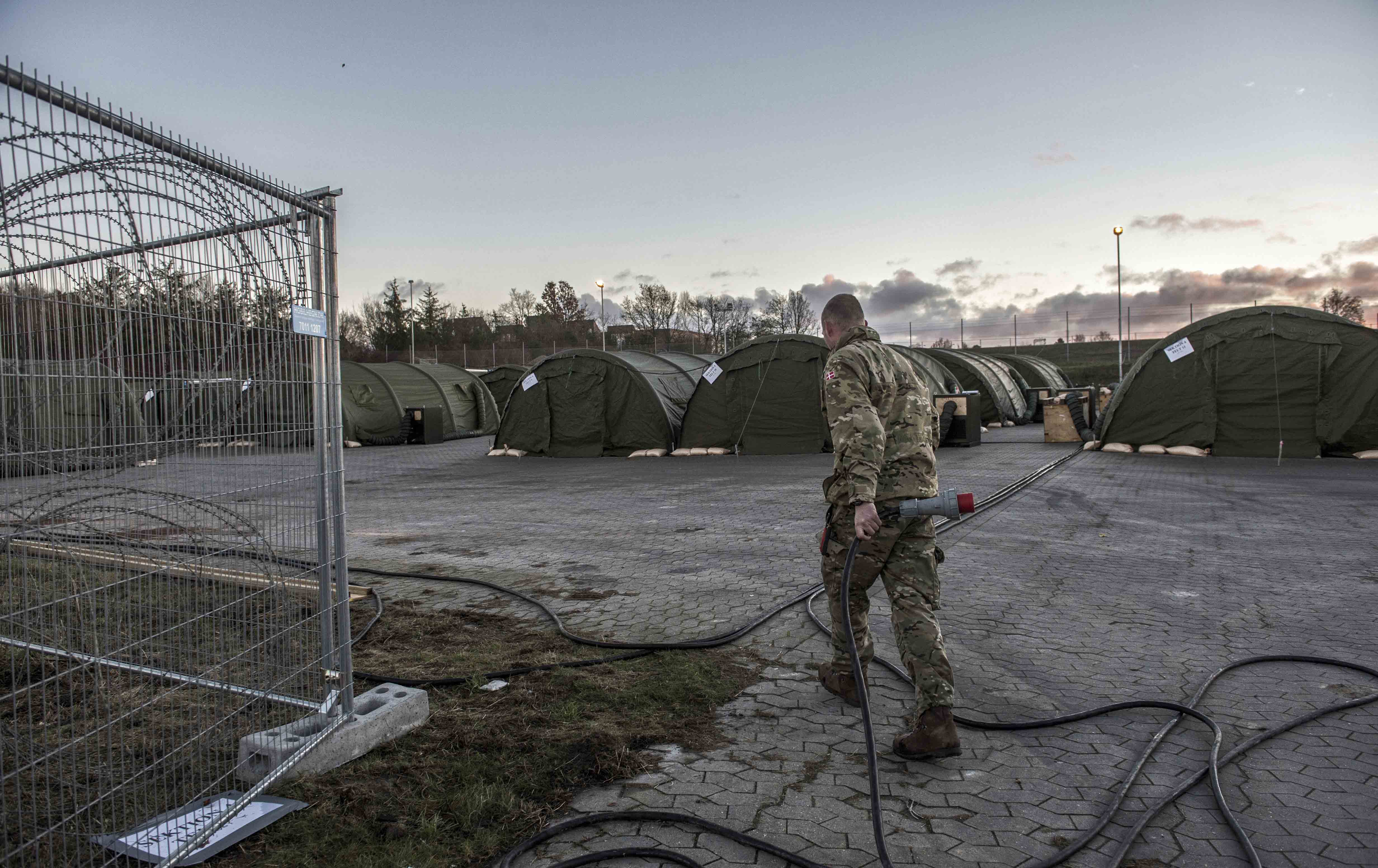 Migrant camp in Vordingborg