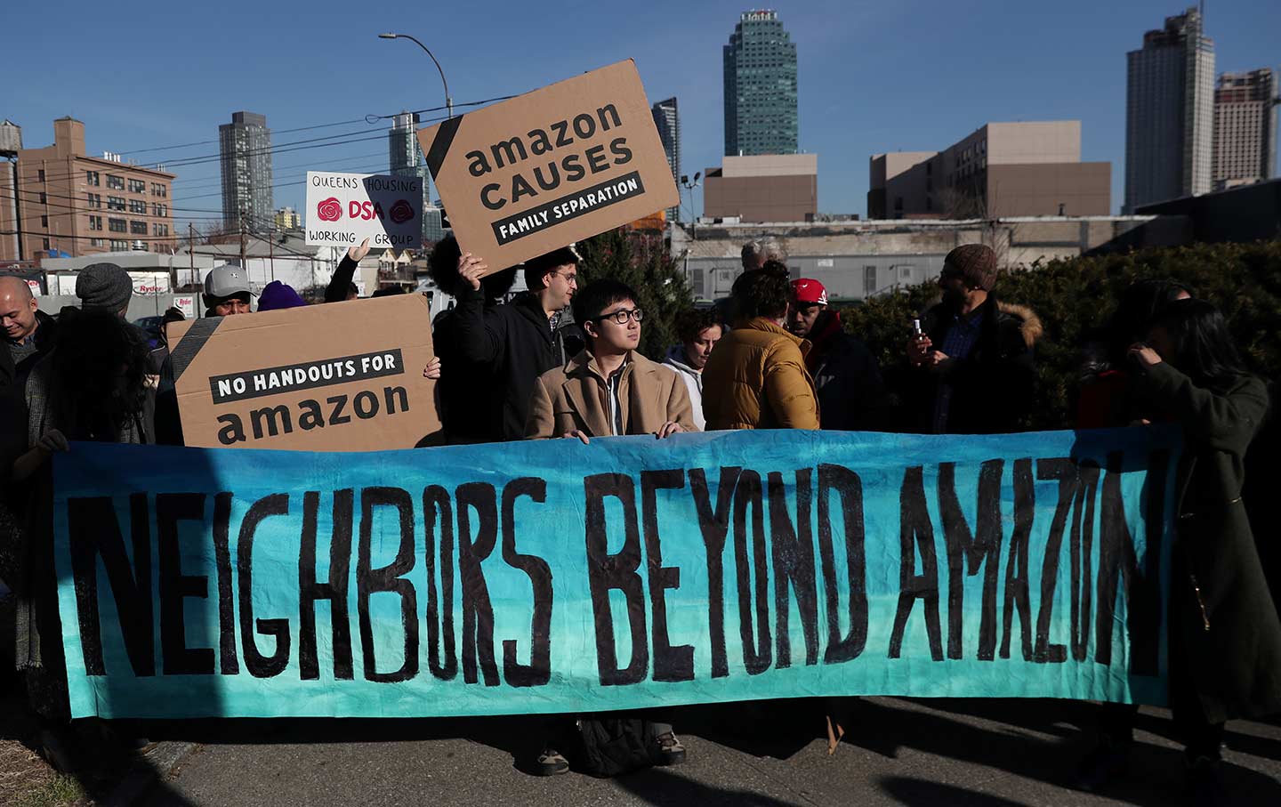Amazon HQ2 Protest