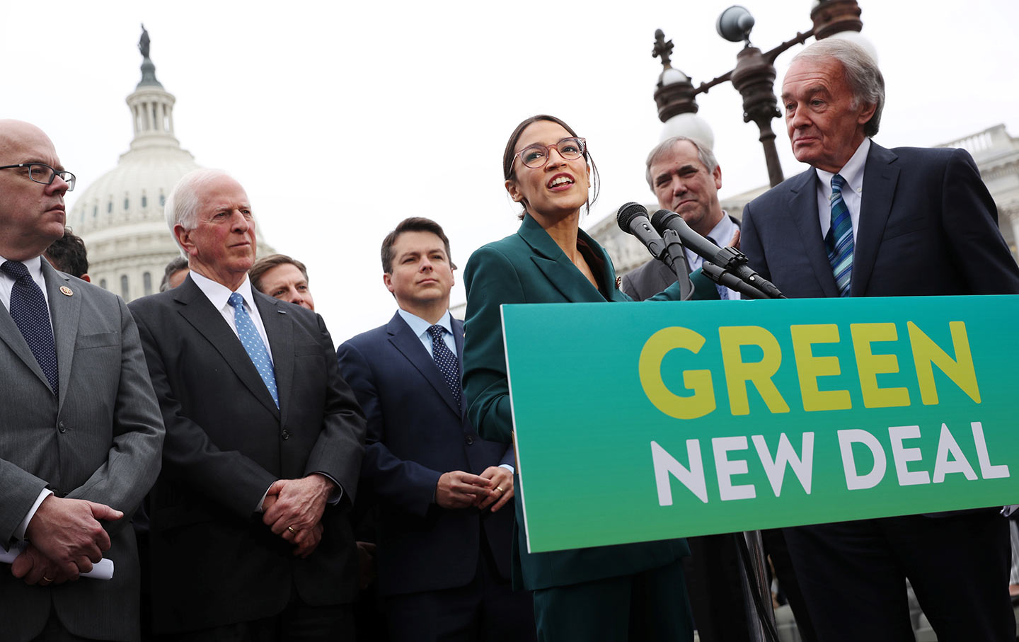 Alexander Ocasio-Cortez and Ed Markey