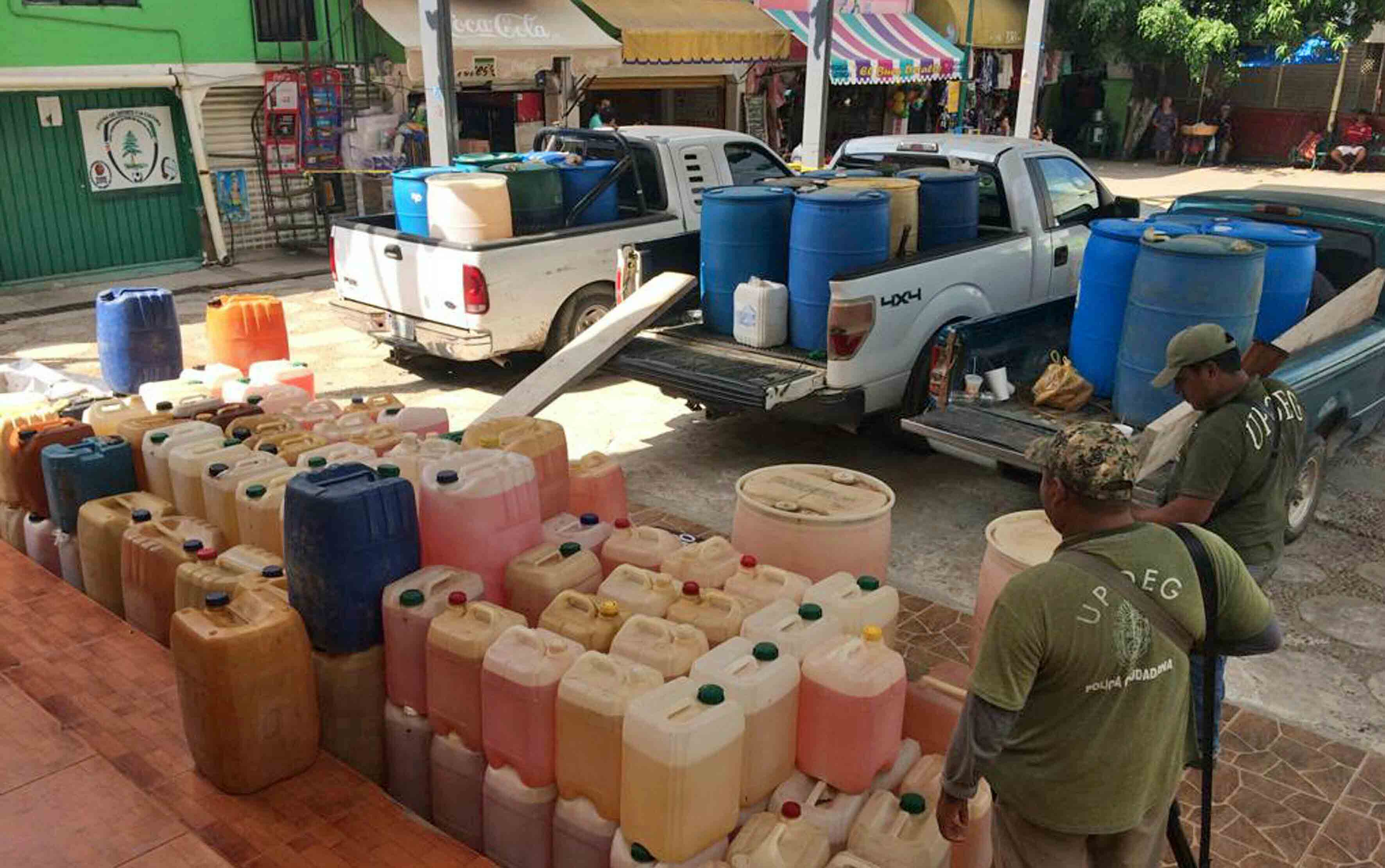 Stolen gasoline in Mexico