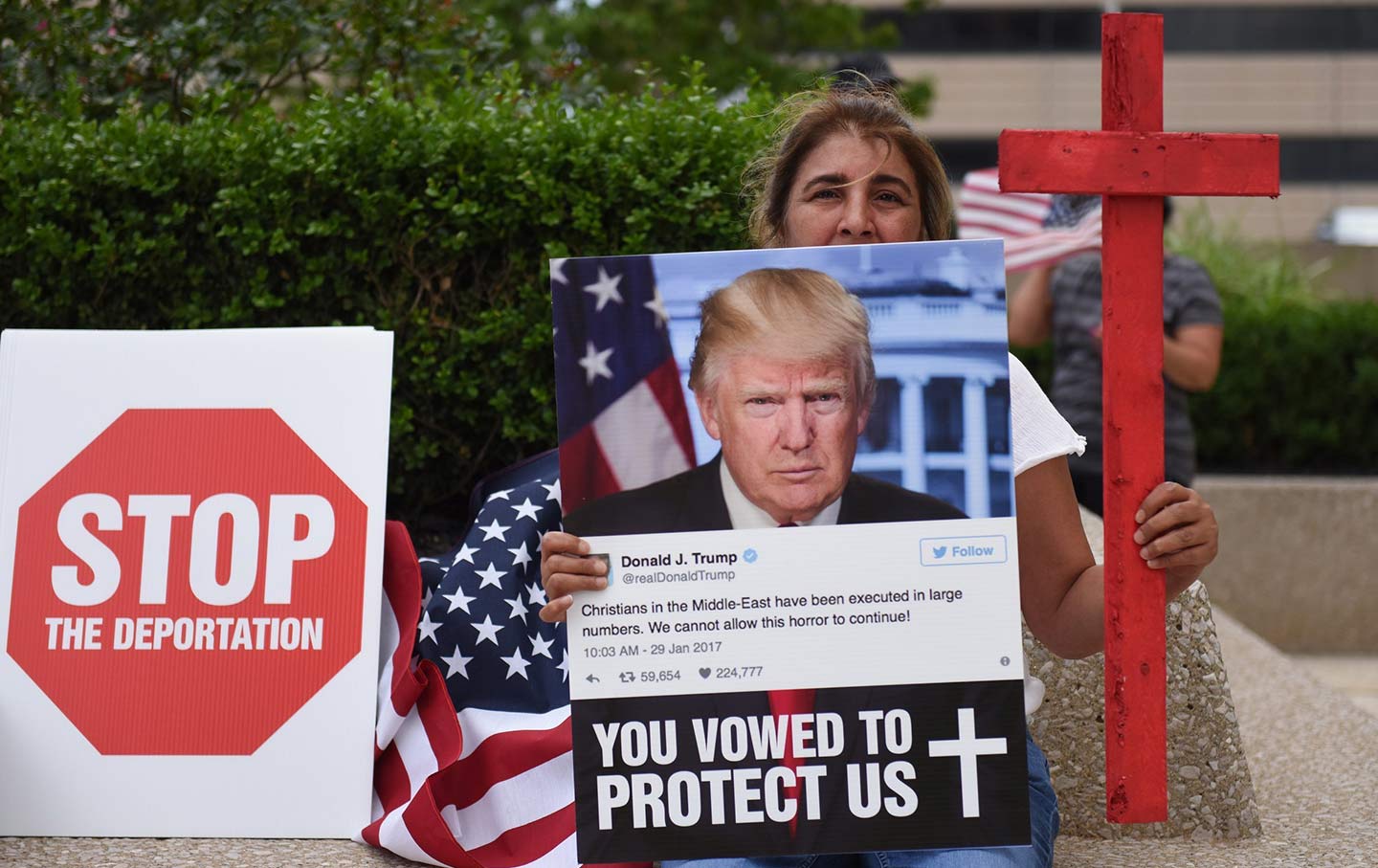 Chaldean Iraqis protest ICE