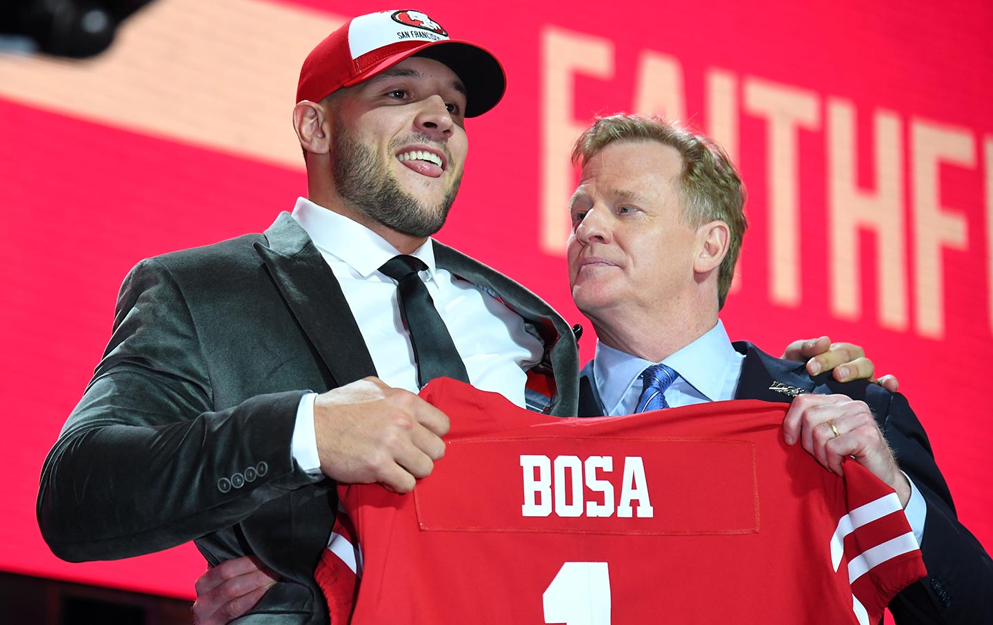 Nick Bosa Roger Goodell