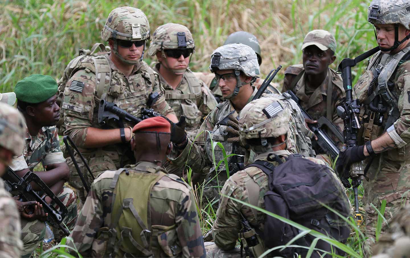 U.S. soldiers in Africa