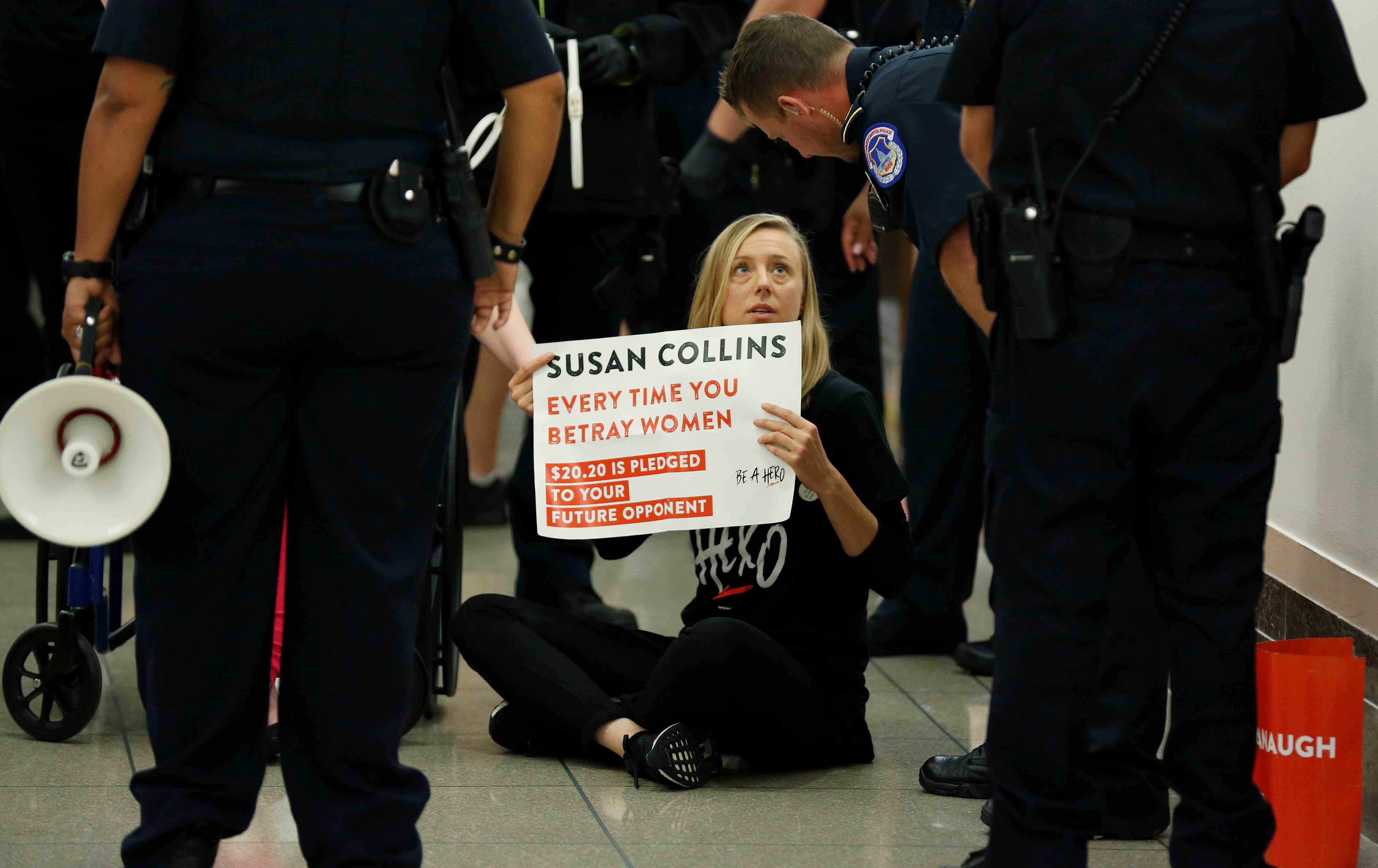 Protesting Susan Collins