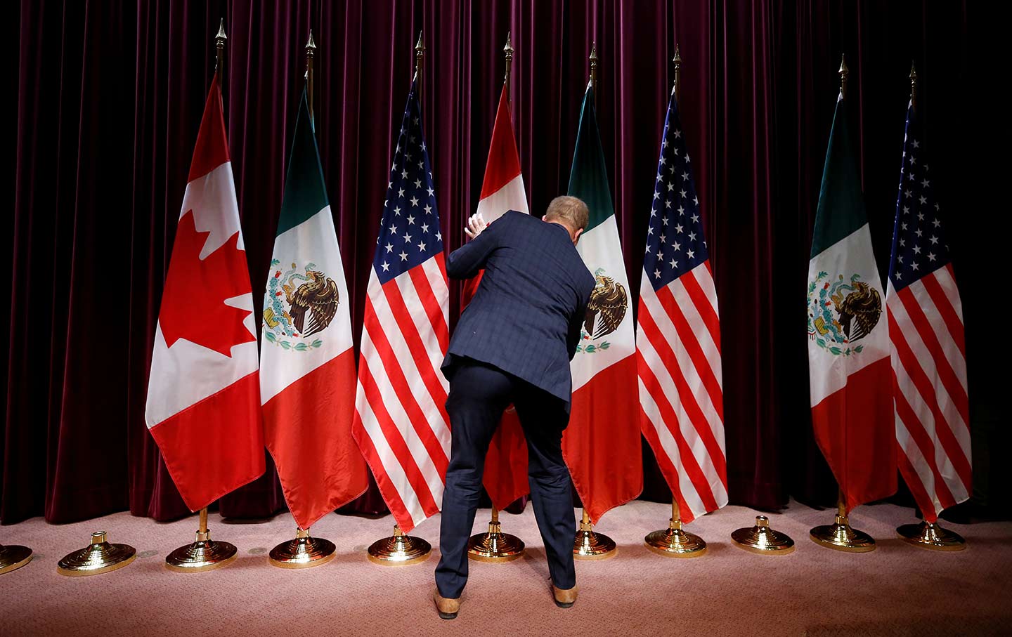 NAFTA flags