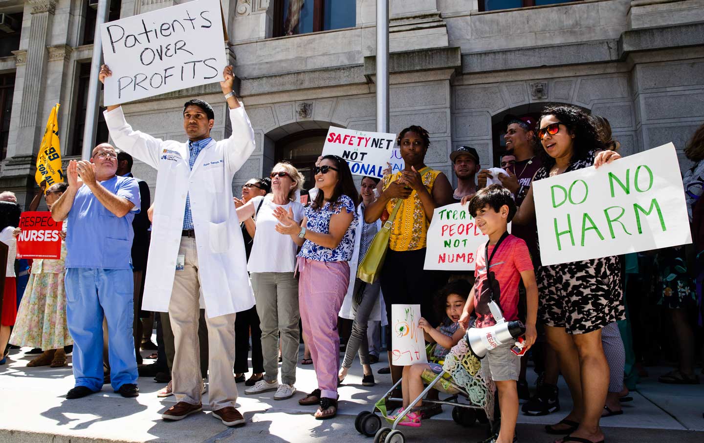 Protesters demonstrate