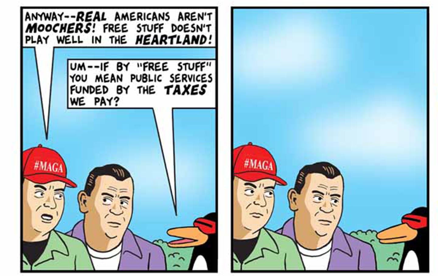 Tom Tomorrow cartoon