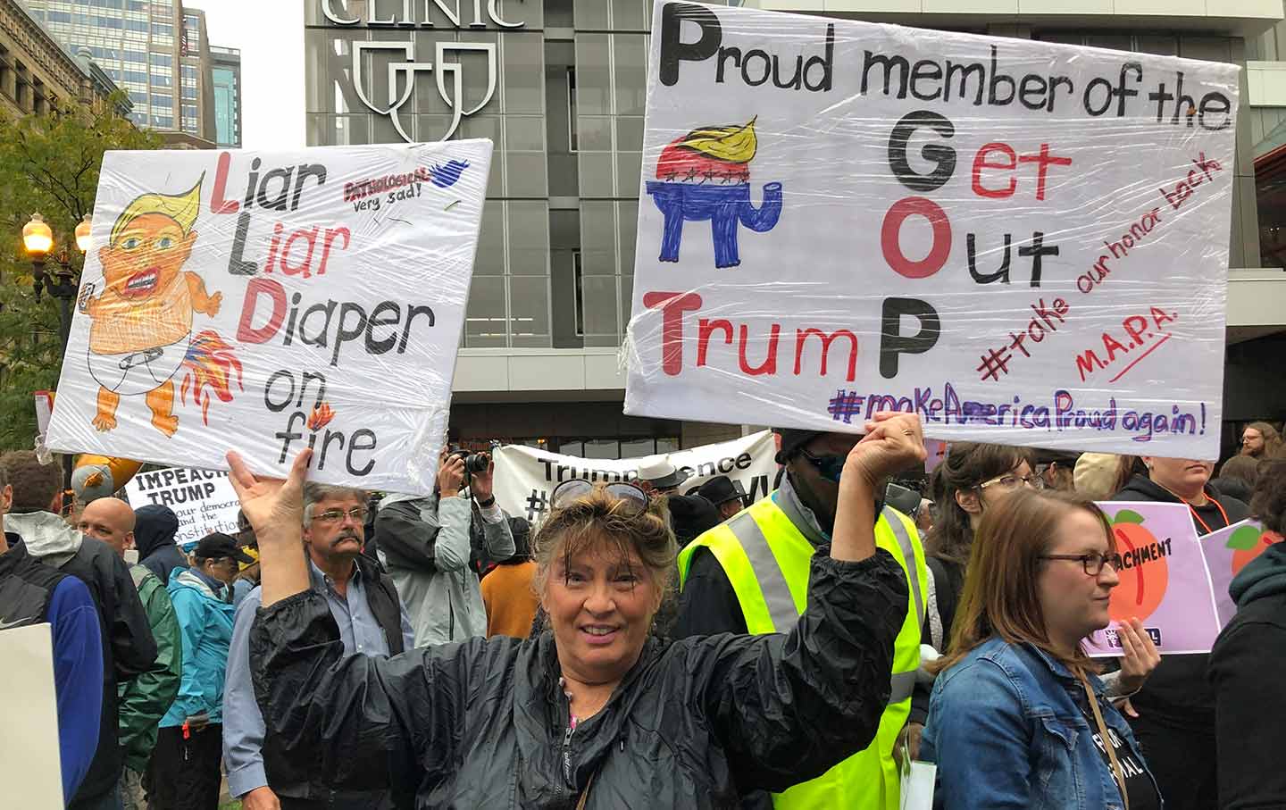 Republicans against Trump protest