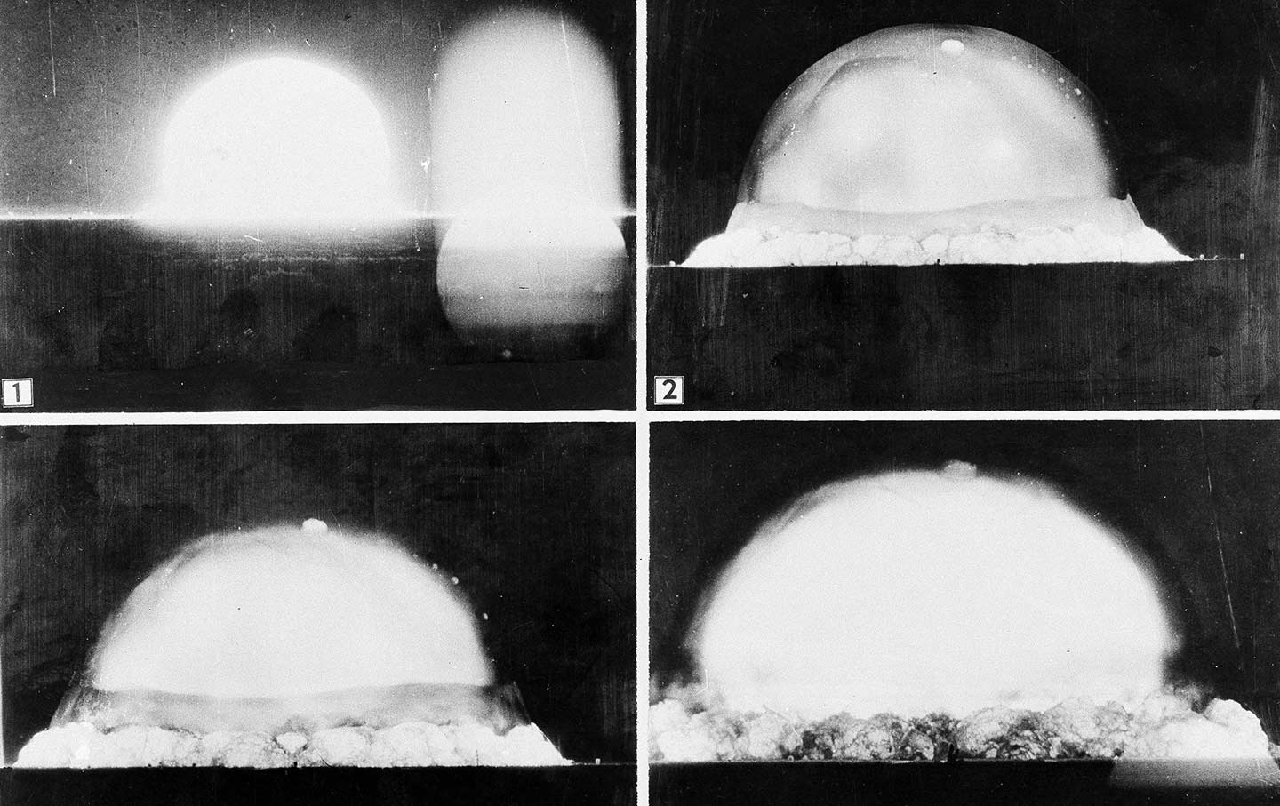 The first atomic bomb test was conducted at Alamogordo, New Mexico, on July 16, 1945.