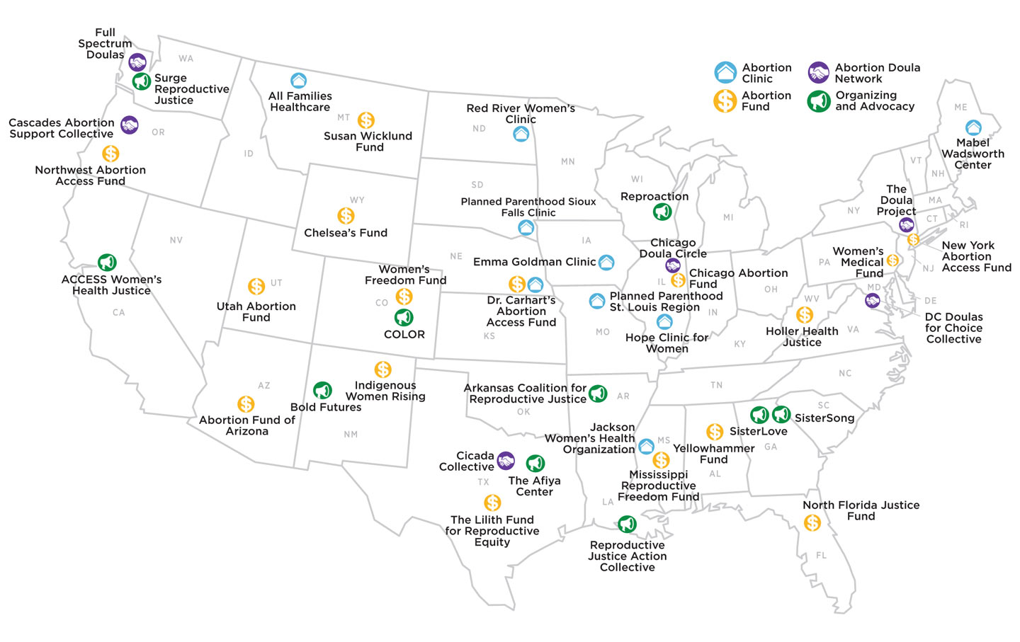The Grassroots Abortion-Access Movement: An Interactive Map
