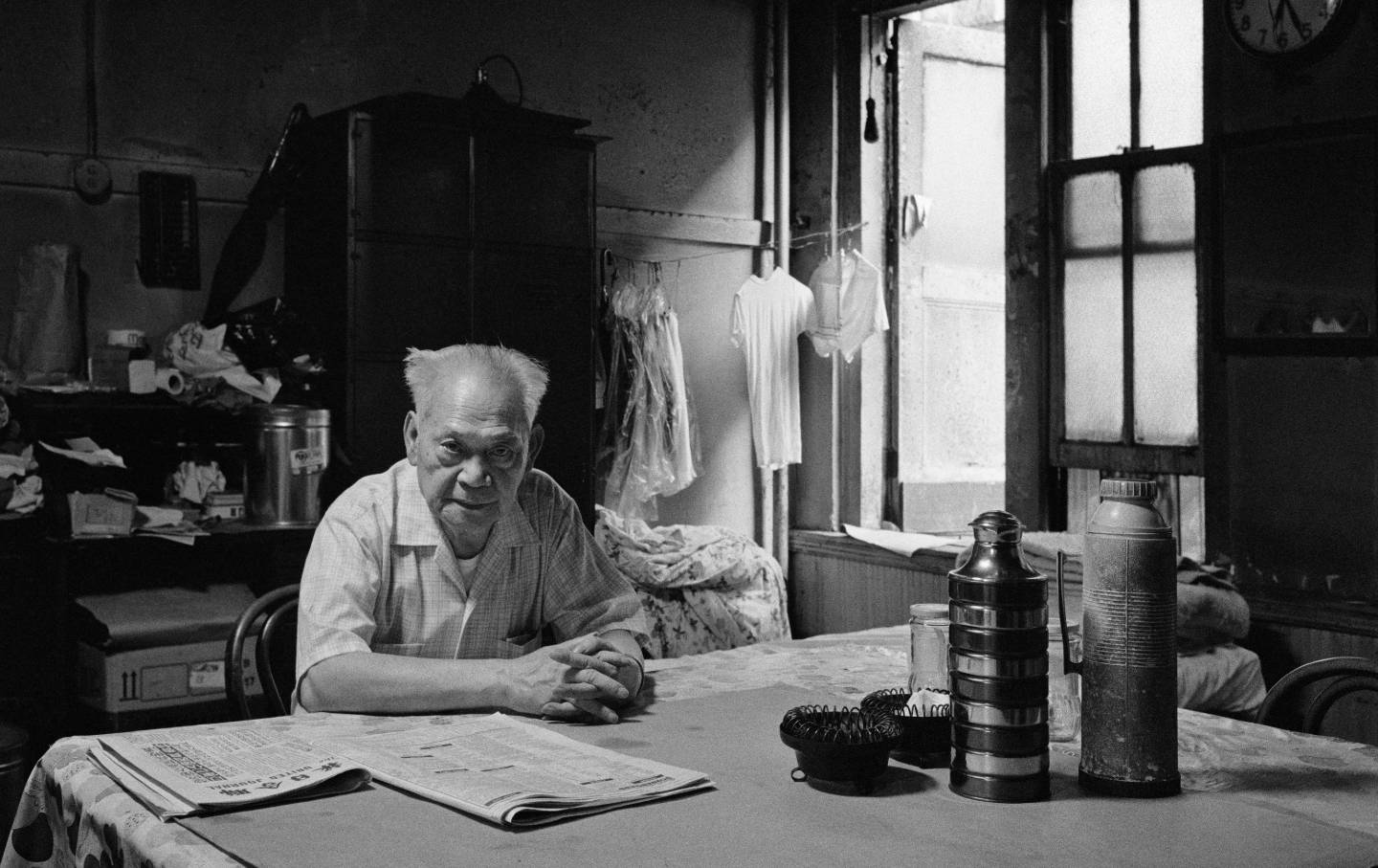 Old man at table