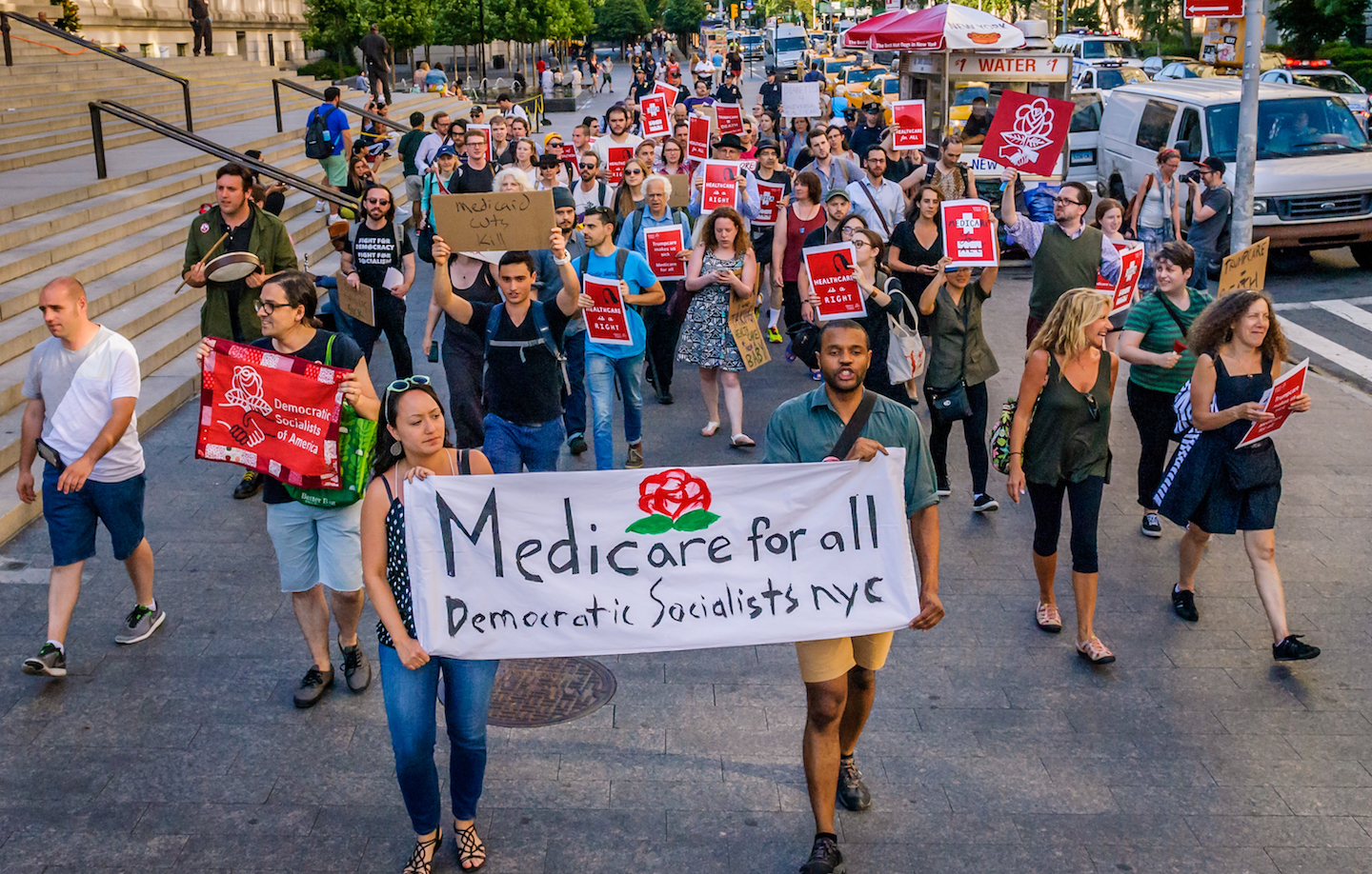 NYC-DSA protest