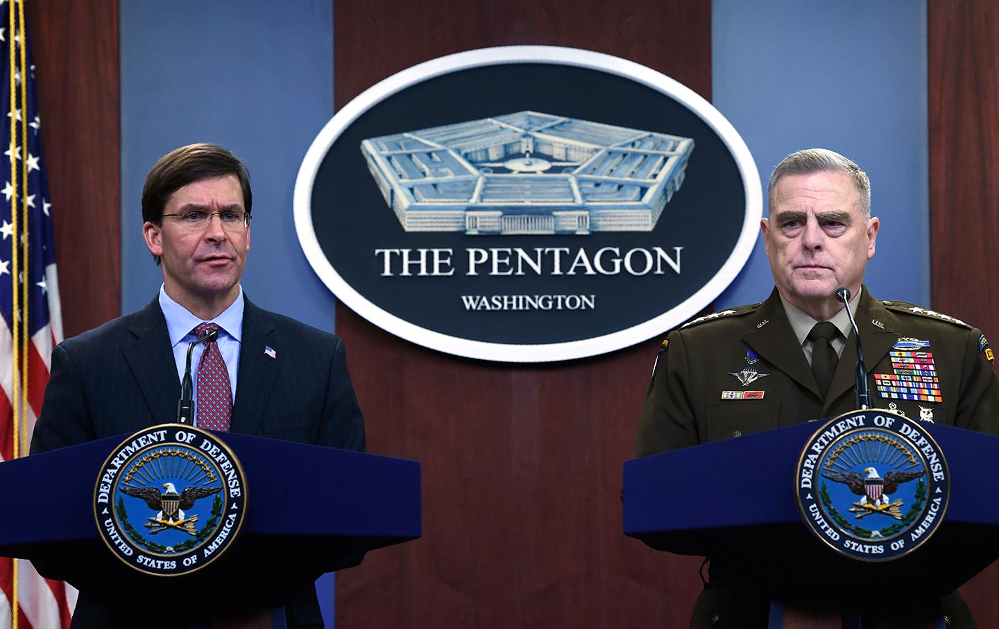 Pentagon Esper and Milley