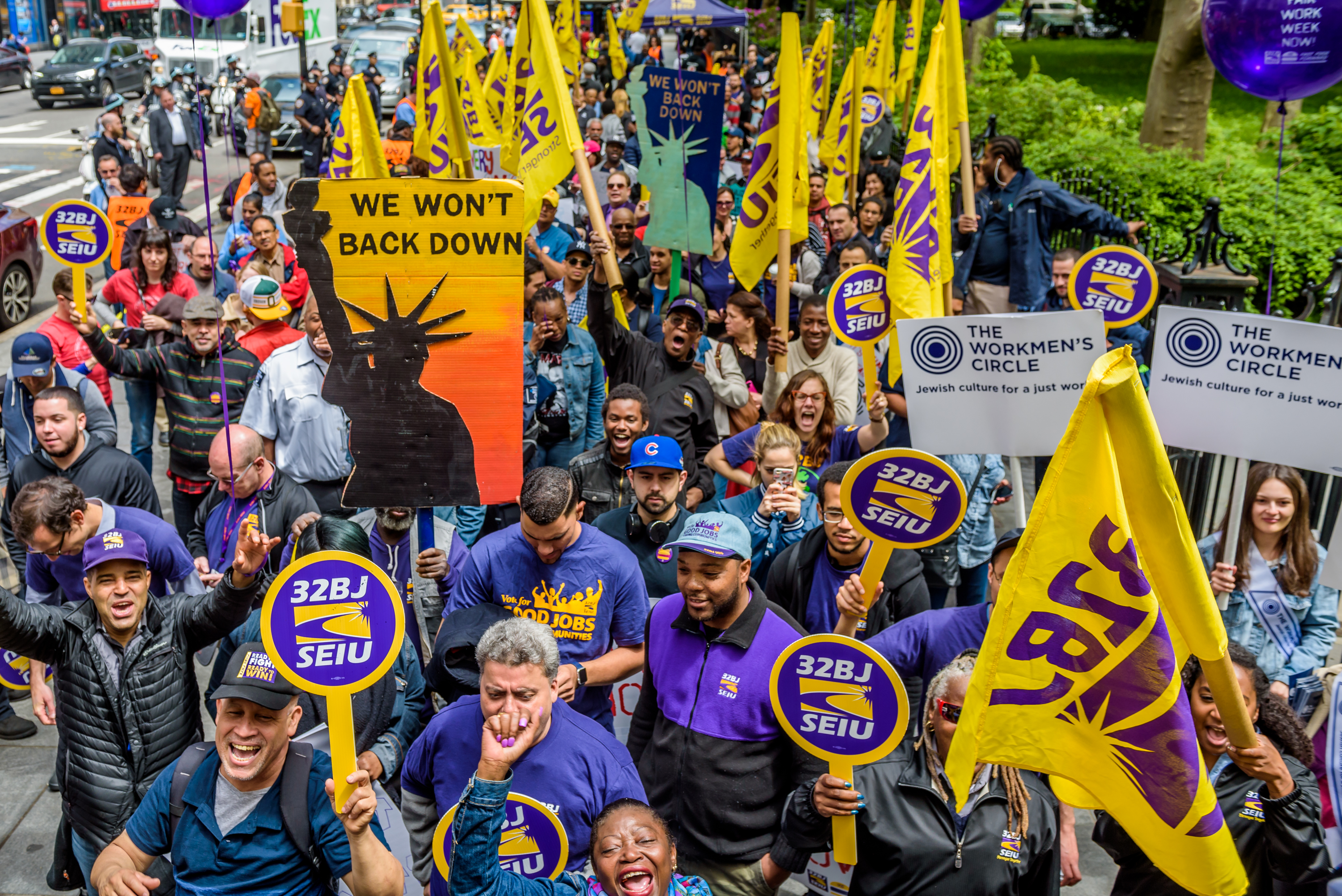 NY City Hall Rally Fast Food Workers