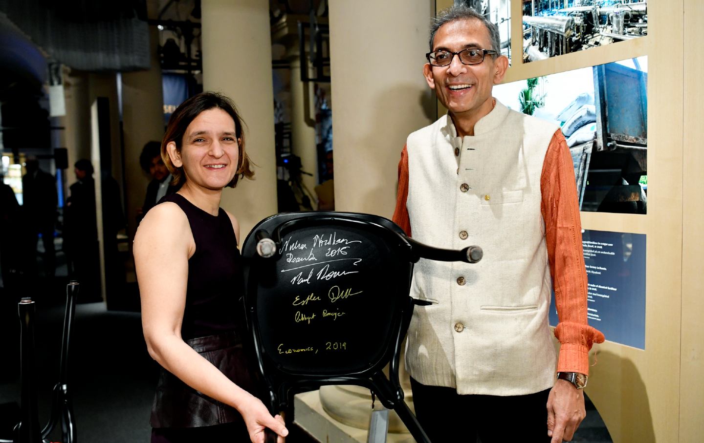 Nobel laureates Abhijit Banerjee and Esther Duflo