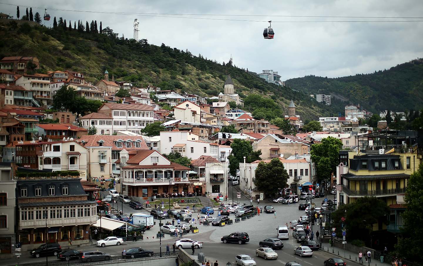 View of Old Town in Tbilisi, Georgia