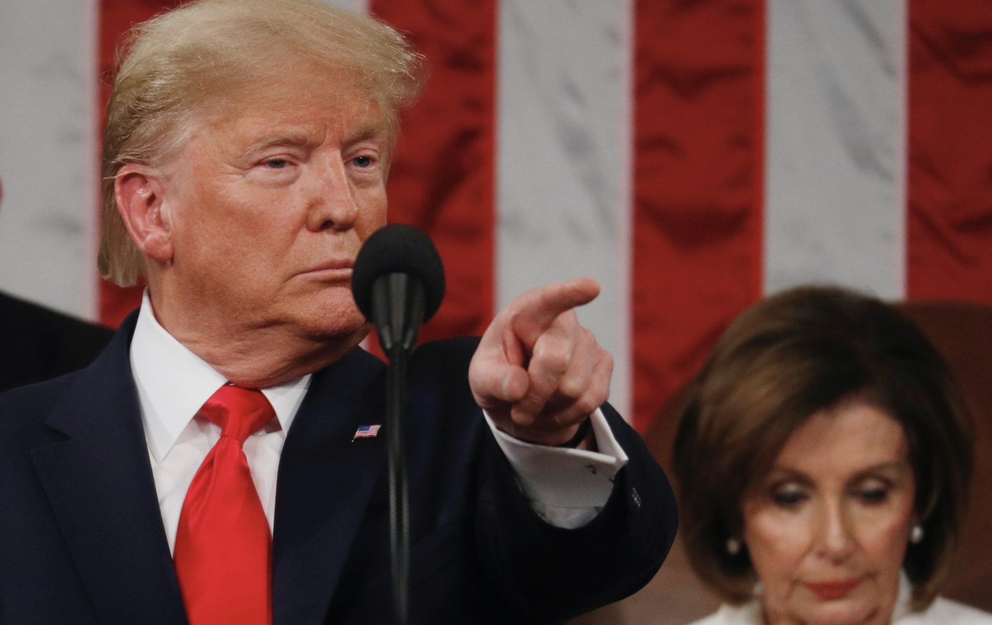 Trump’s State of the Union Was a Terrifying Game Show Stunt